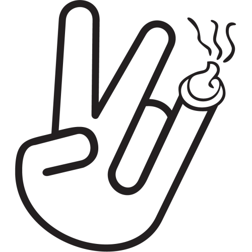 Sticker Jdm Shitty Hand