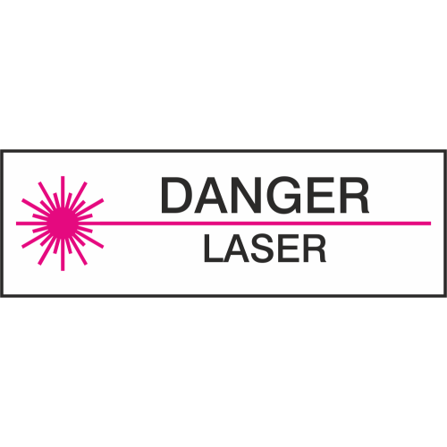 Autocollant Danger Laser