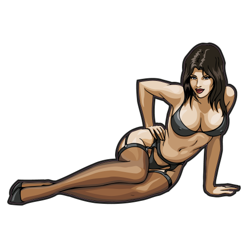 Autocollant Sexy Femme