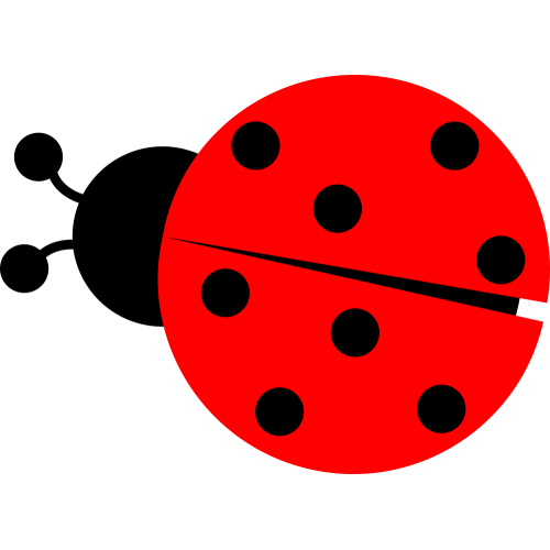 Autocollant Coccinelle