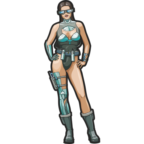 Autocollant Sexy Femme