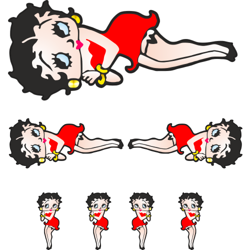Autocollant Betty Boop