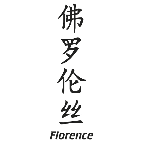 Sticker Prenom Chinois Florence