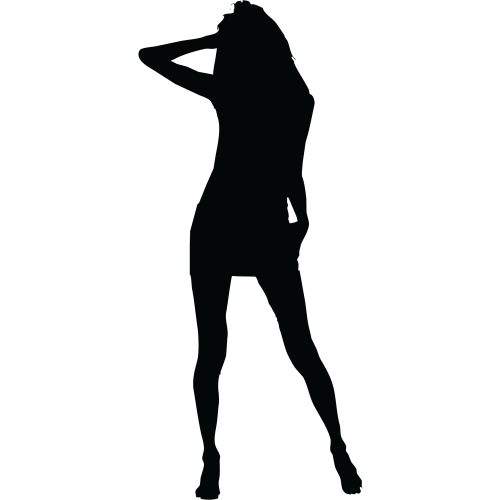 Sticker Silhouette Femme Sexy