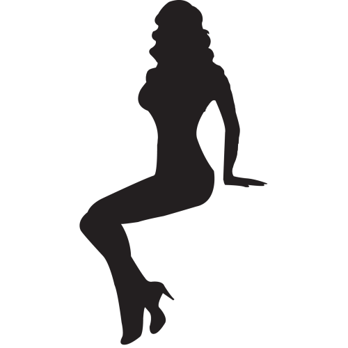 Sticker Silhouette Femme Sexy 60
