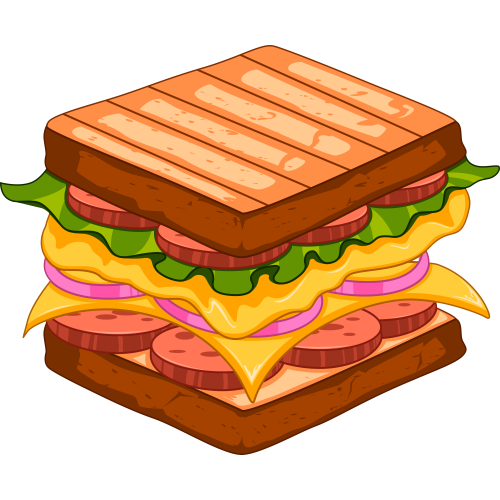 Autocollant Fast Food Sandwich 10
