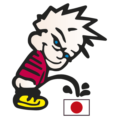 Autocollant Pisse Boy Japon