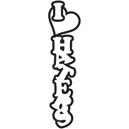 Sticker Jdm I Love Haters