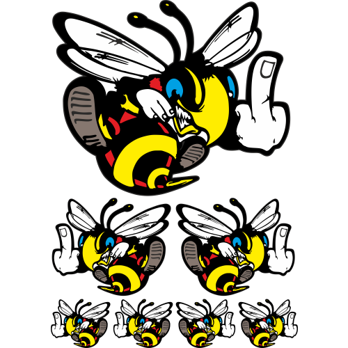 Autocollant Abeille