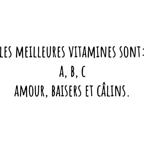 Sticker Les Meilleures Vitamines Sont : A, B, C