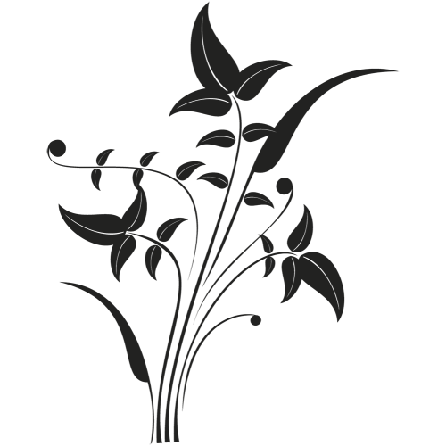 Sticker mural plante