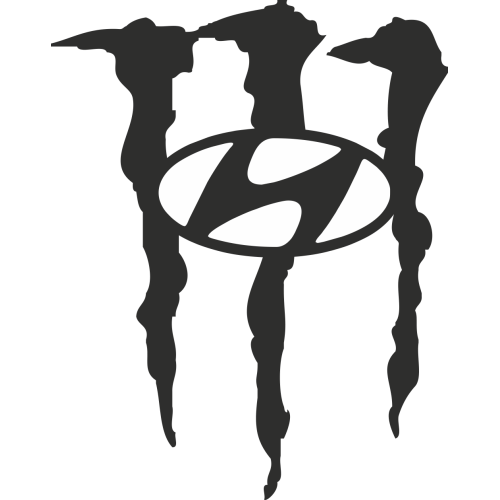 Autocollant Hyundai Monster