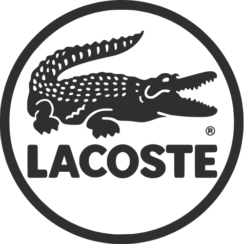 Sticker Lacoste Fond Transparent