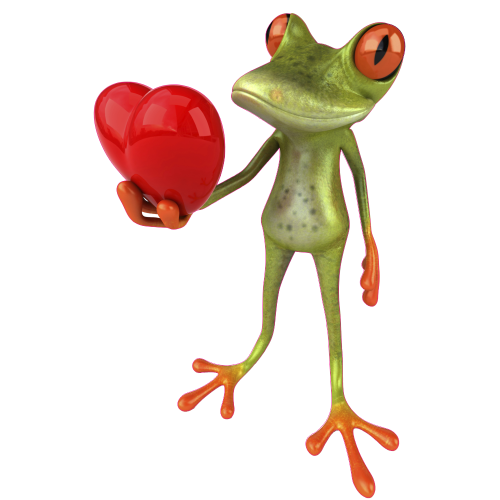 Autocollant Grenouilles