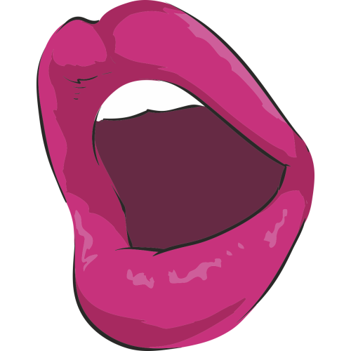 Autocollant Bouche Pop Fashion