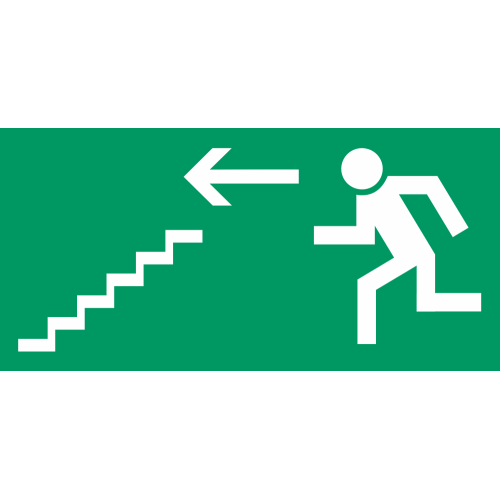 Autocollant Signalisation Sortie Secours Escalier 1