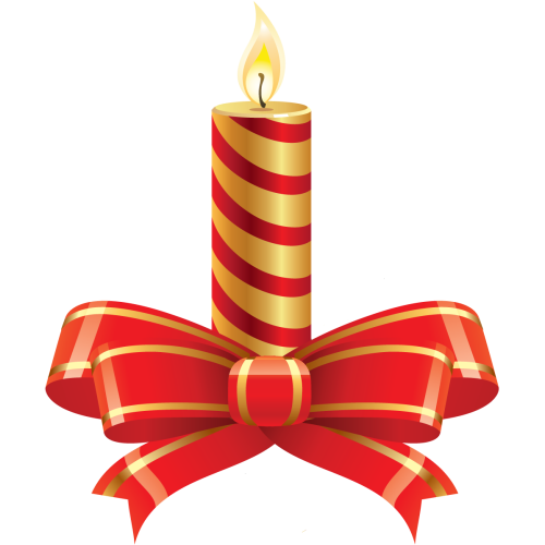 Autocollant Déco Noel Bougie