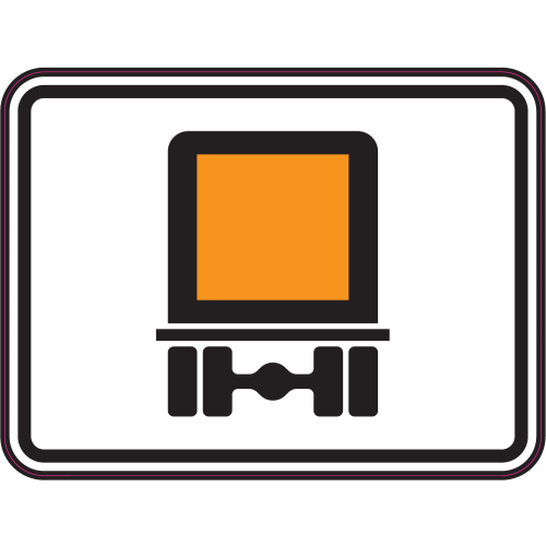 Autocollant Panneau Indication Transport Marchandises Dangereuses