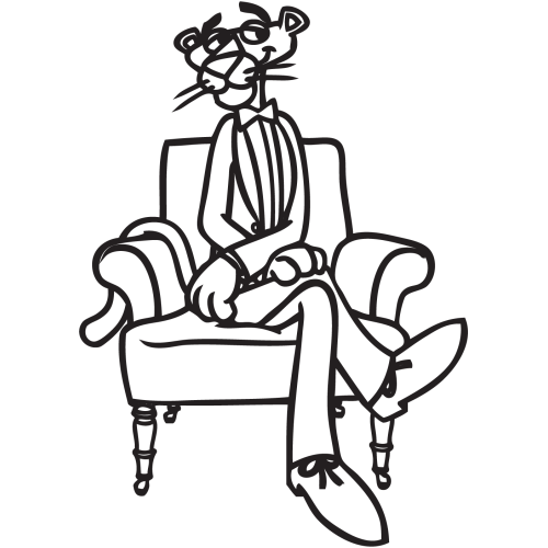 Sticker Pantère Rose