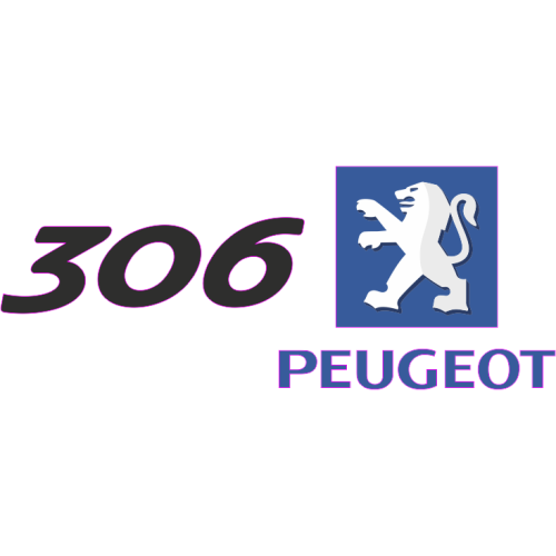 Autocollant Peugeot Logo 306 Gauche