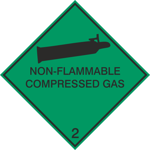 Autocollant Transport Maritime Gaz Non Combustibles