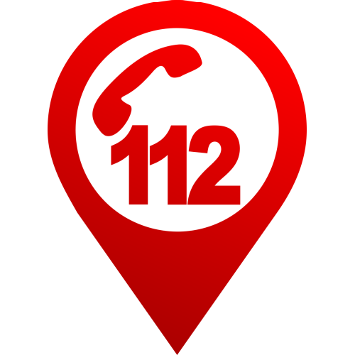 Autocollant Logo Numéro Urgence 112