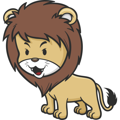 Autocollant Enfant Lion