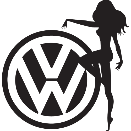 Sticker Jdm Volkswagen Chick