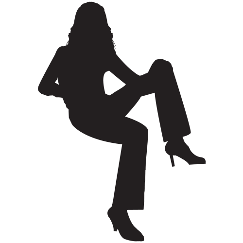 Sticker Silhouette Femme Sexy 55