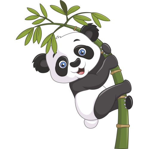 Autocollant Enfant Panda