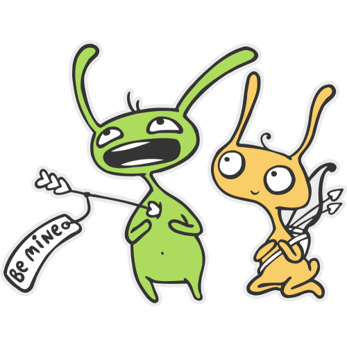 Autocollant Bd 25 Lapin Flèche