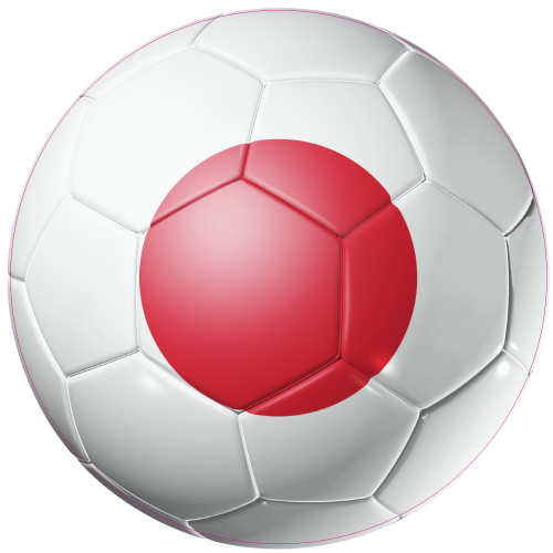 Autocollant Ballon Foot Japon