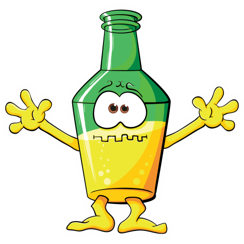 Autocollant Boisson Mascotte 1