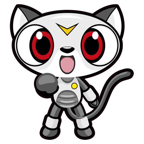 Autocollant Robot Chat