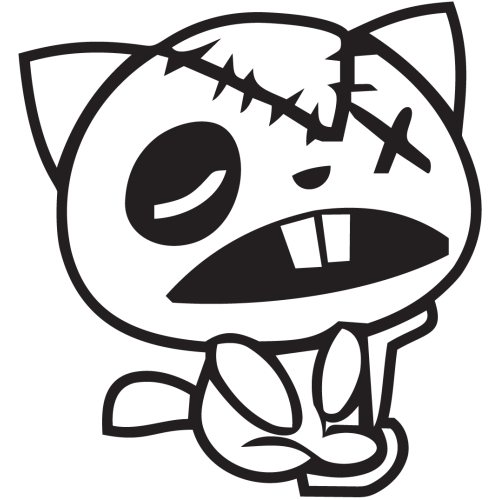 Sticker Jdm Chat Amoché