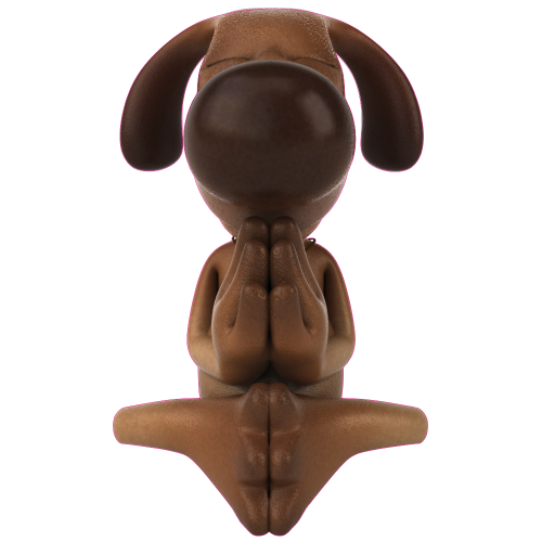 Autocollant Chien Rigolo