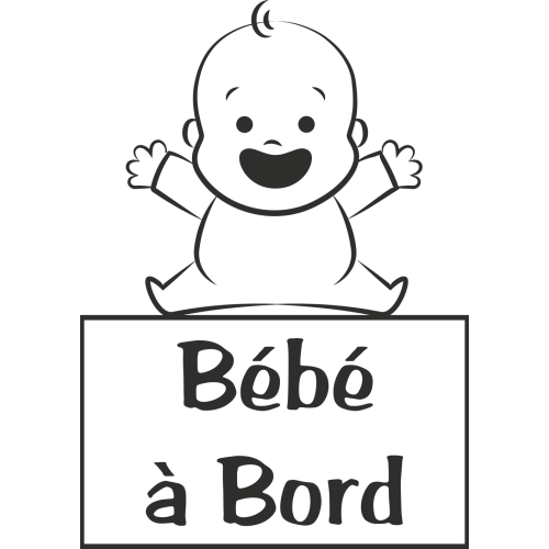 Sticker Bébé à Bord Bébé
