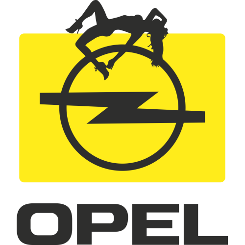 Autocollant Sexy Logo Opel
