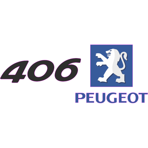 Autocollant Peugeot Logo 406 Gauche