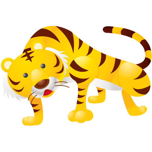 Autocollant Tigre 2 Pour Enfants