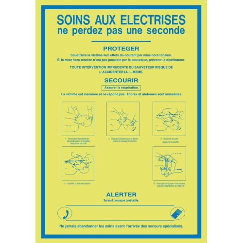 Autocollant Consigne De Sécurité Electrocution 2