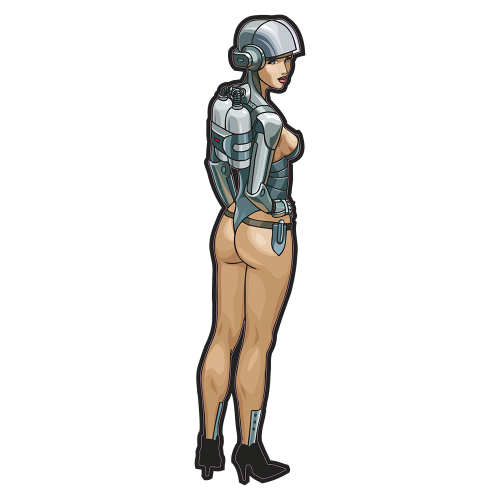 Autocollant Sexy Femme