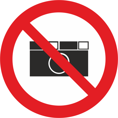 Autocollant Défense De Photographier