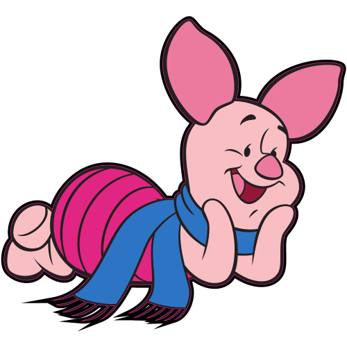 Autocollant Porcinet Winnie