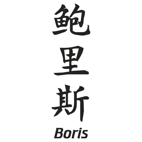 Sticker Prenom Chinois Boris