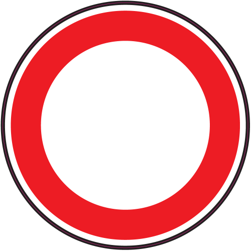 Autocollant Panneau Interdiction