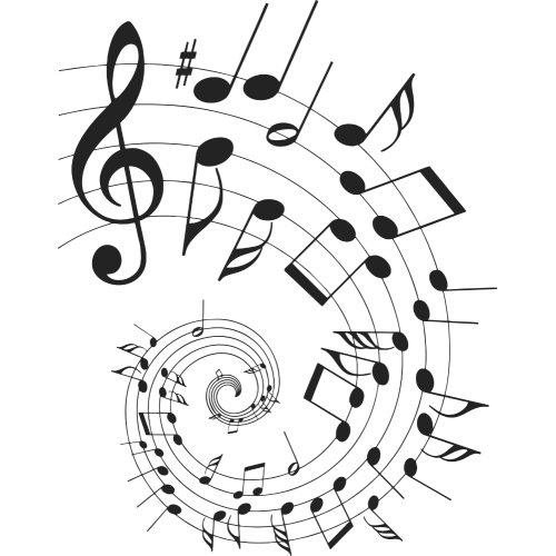 Sticker mural Notes Musique 2