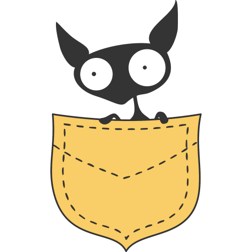 Autocollant Bd 4 Chien Poche