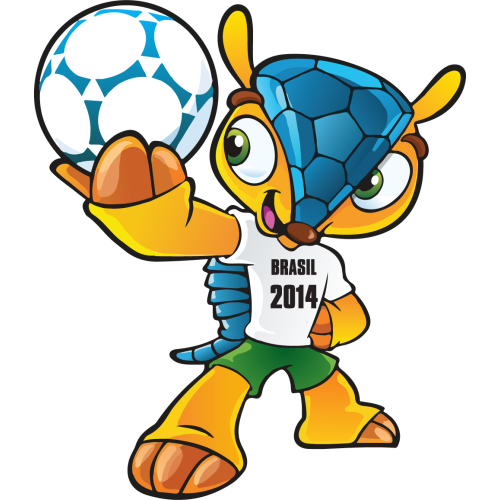 Autocollant Football Logo Fifa World Cup Bresil 2014