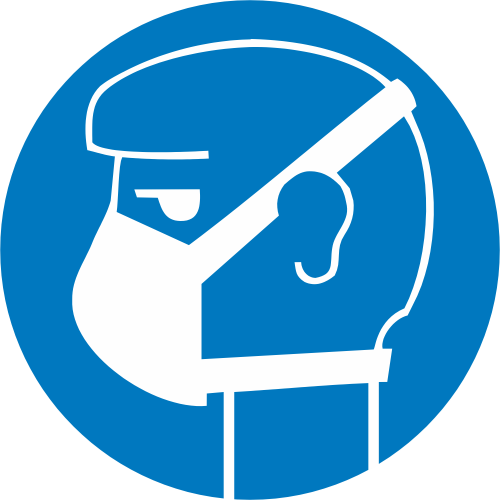 Autocollant Obligation Protéger Voies Respiratoires